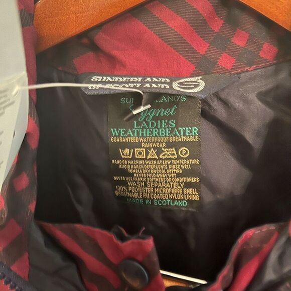 Sunderland of Scotland VintageCygnet Red & Navy Golf Rainwear sz M NWT - Picture 4 of 8